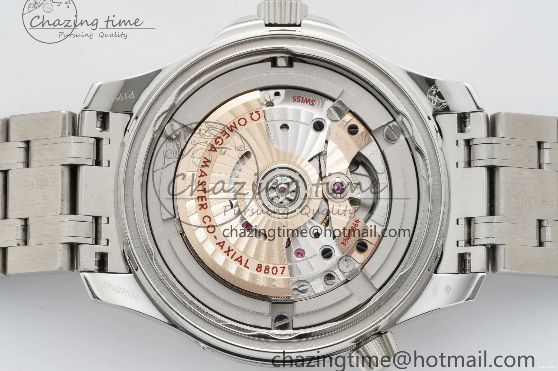 0521 Unisex Seamaster 300M 007 Platinum VSF 1:1 Best Edition Gray Dial on SS Bracelet A 7826